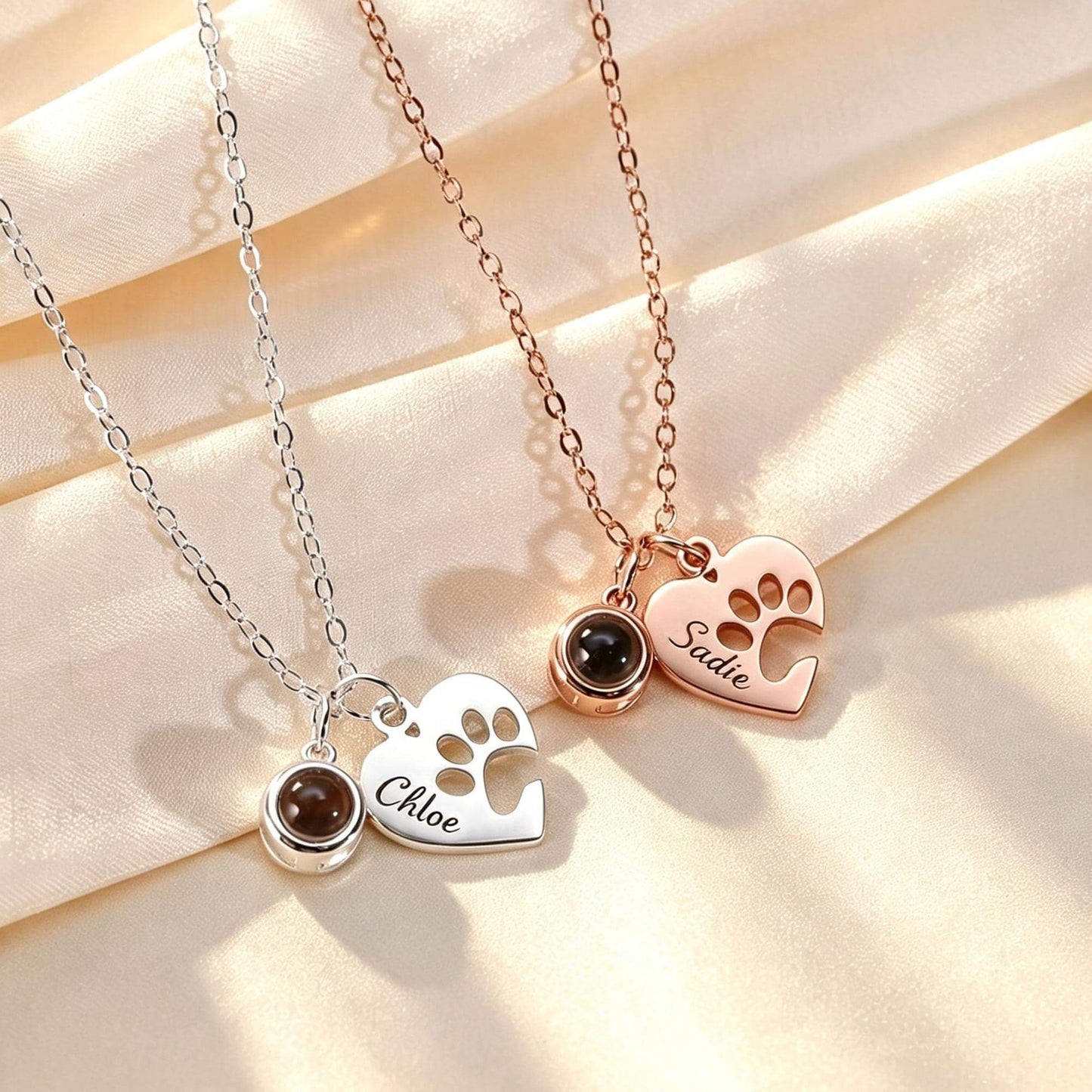 Personalized Pet Photo Projection Necklace