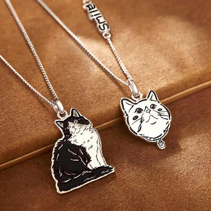 Personalized Pet Photo Necklace-Handmade in 925 Sterling Silver