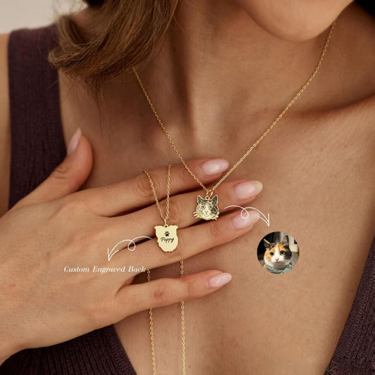 Personalized Pet Portrait Necklace or Bracelet-One Pet