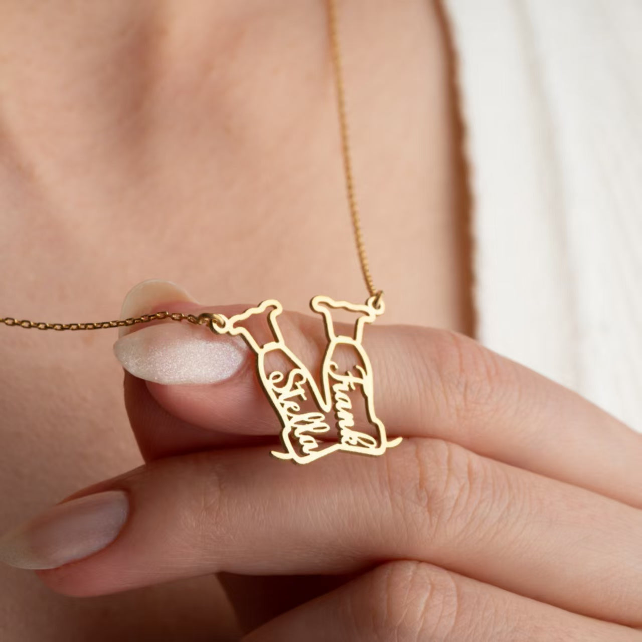 Personalized  Dog Name Necklace