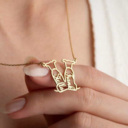 Personalized  Dog Name Necklace