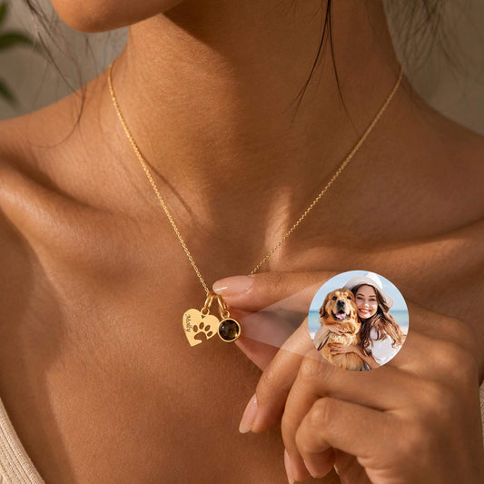 Personalized Pet Photo Projection Necklace