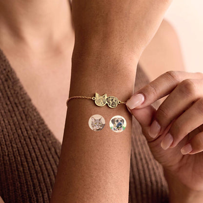 Personalized  Pet Portrait Bracelet-Two Pets