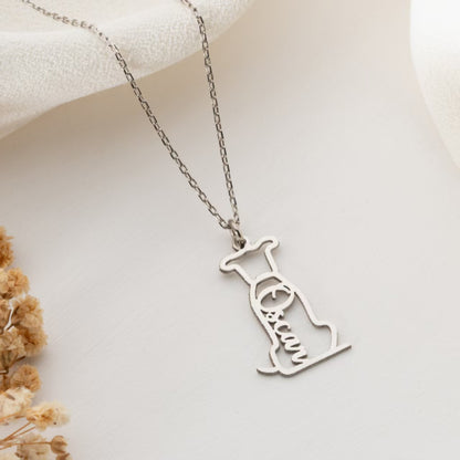 Personalized  Dog Name Necklace