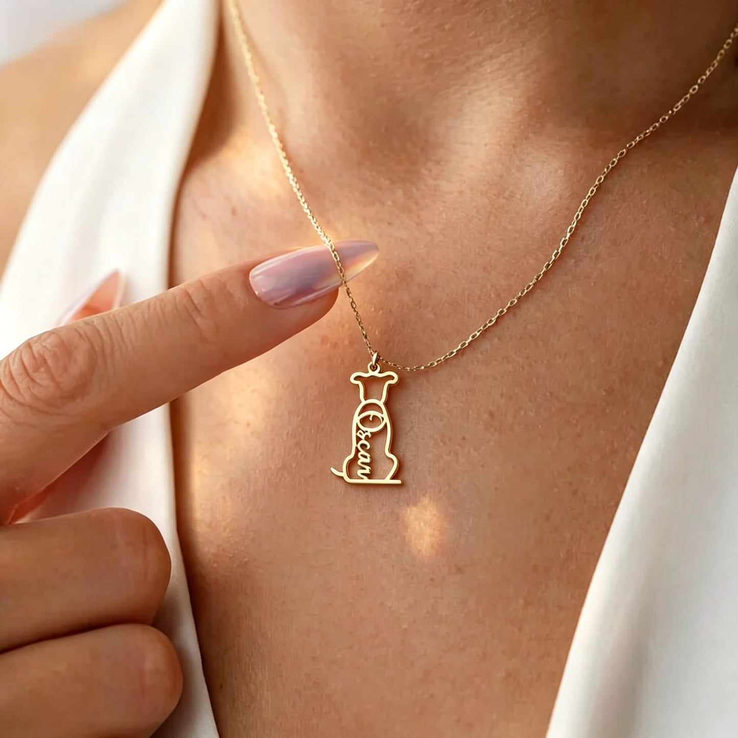 Personalized  Dog Name Necklace