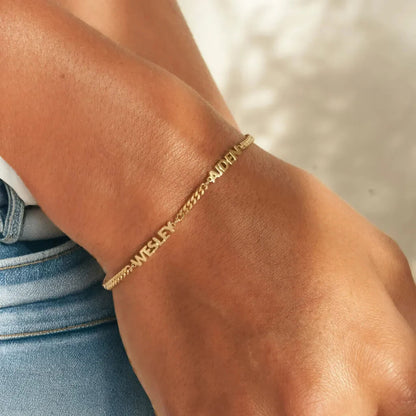 Personalized Capital Letter Name Bracelet