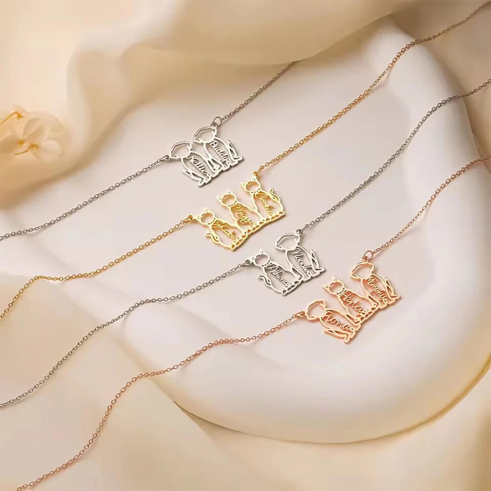 Personalized Cute Dog Name Necklace