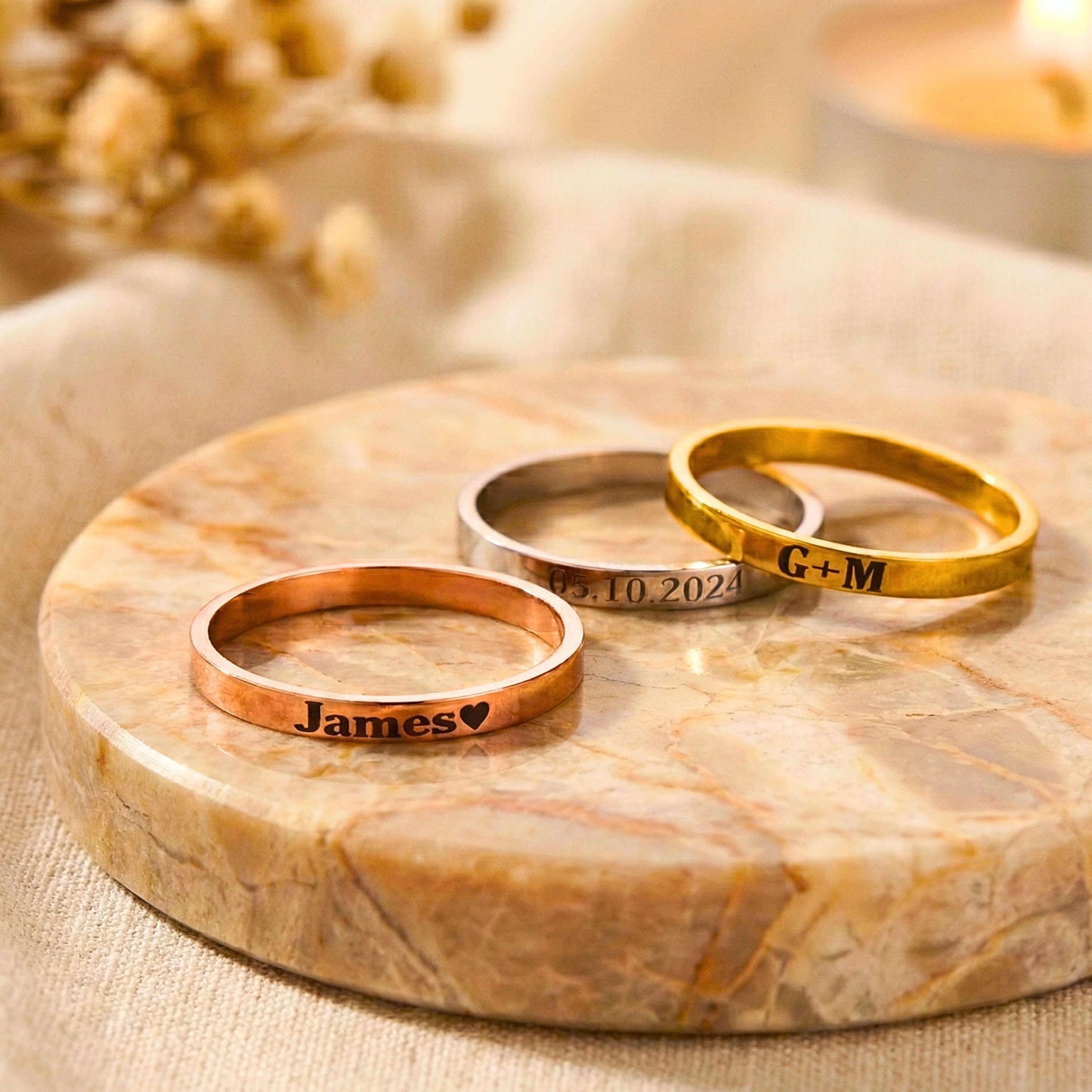 Personalized  Pet Name Ring