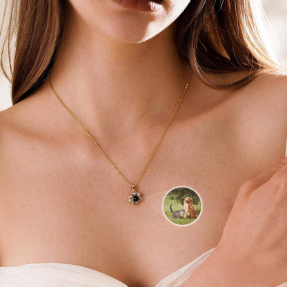 Personalized Pet Photo Projection Necklace