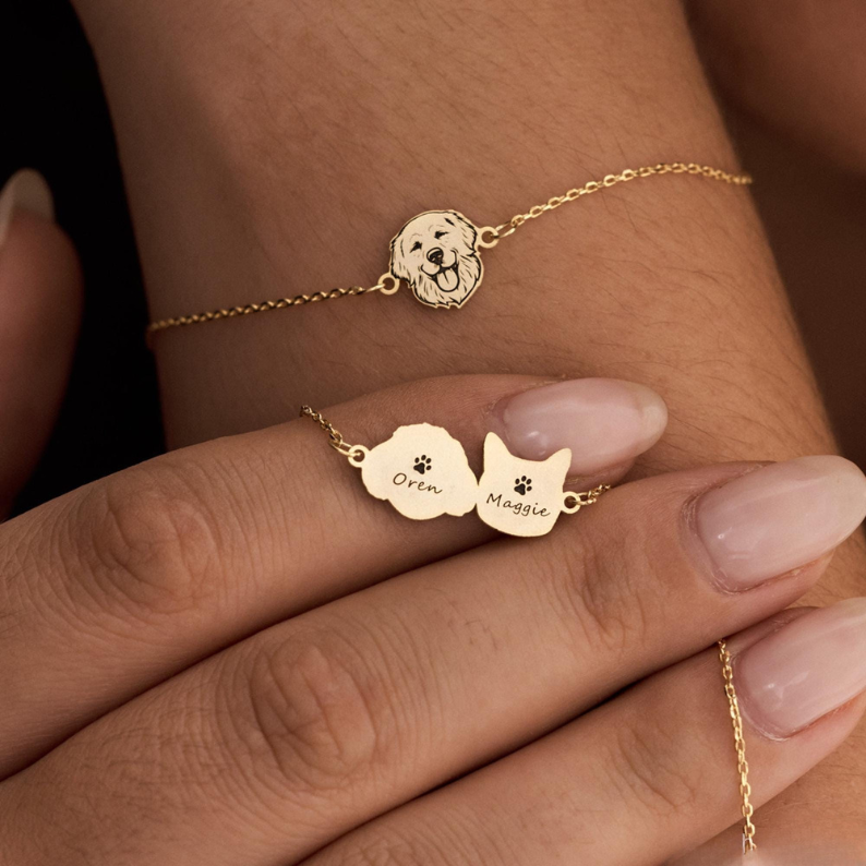 Pet Portrait Bracelet(Necklace)