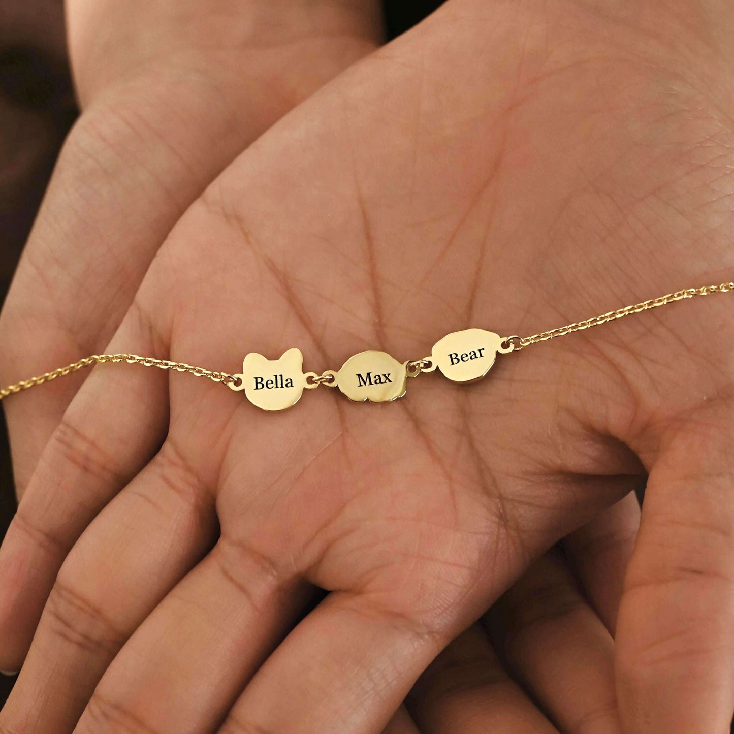 Personalized  Pet Portrait Bracelet-Three Pets