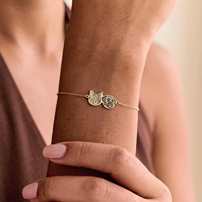 Personalized  Pet Portrait Bracelet-Two Pets