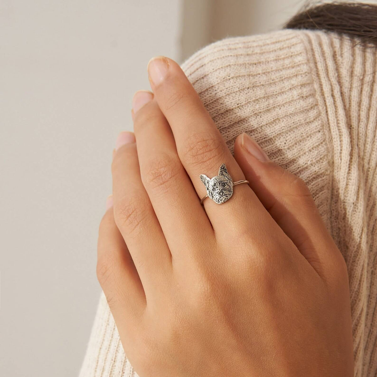 Personalized  Pet Portrait Ring