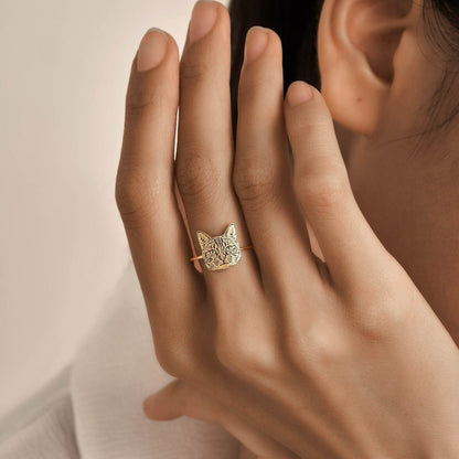 Personalized  Pet Portrait Ring