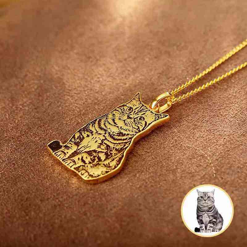 Personalized Pet Photo Necklace-Handmade in 925 Sterling Silver