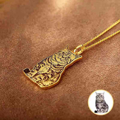 Personalized Pet Photo Necklace-Handmade in 925 Sterling Silver