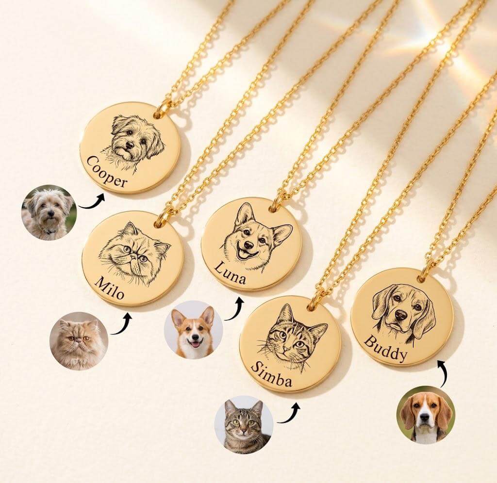 Personalized Pet Face Necklace
