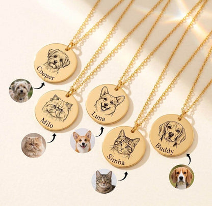 Personalized Pet Face Necklace
