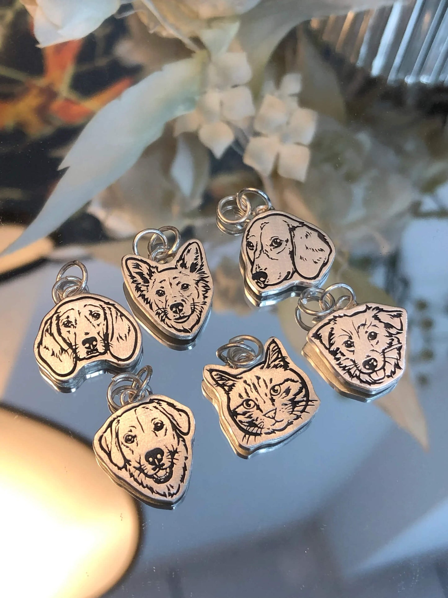 Personalized Pet Portrait Bracelet-Handmade in 925 Sterling Silver