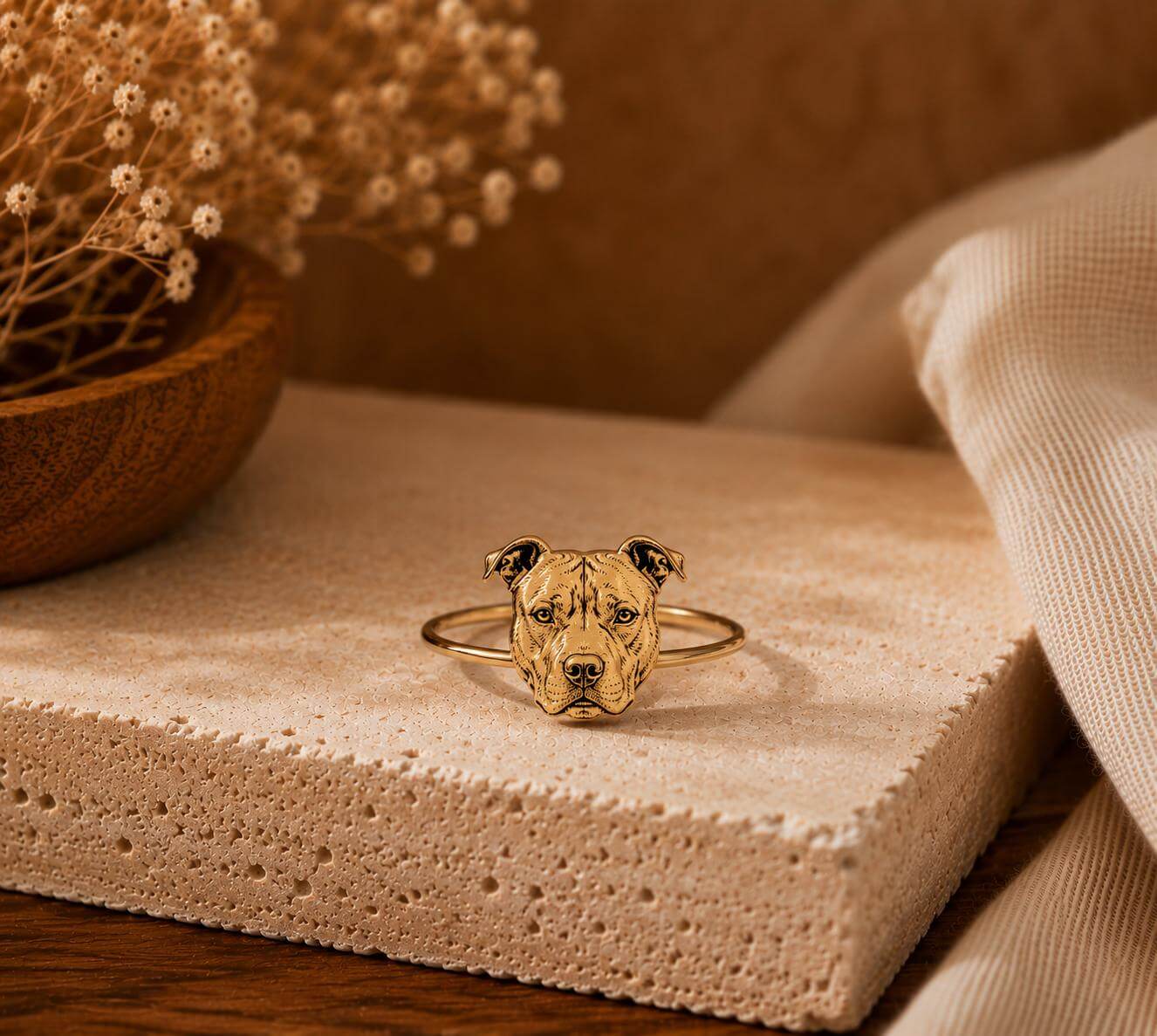 Personalized  Pet Portrait Ring