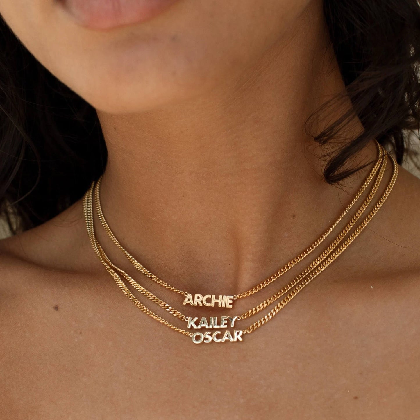 Personalized Capital Letter Name Necklace
