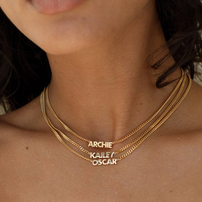 Personalized Capital Letter Name Necklace