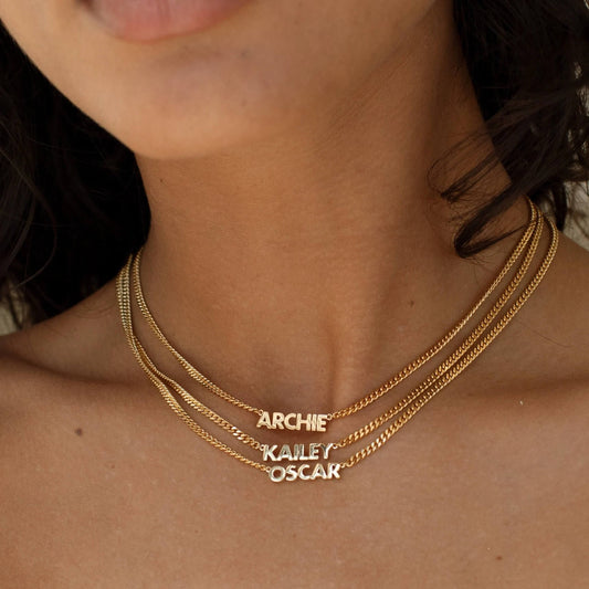 Personalized Capital Letter Name Necklace